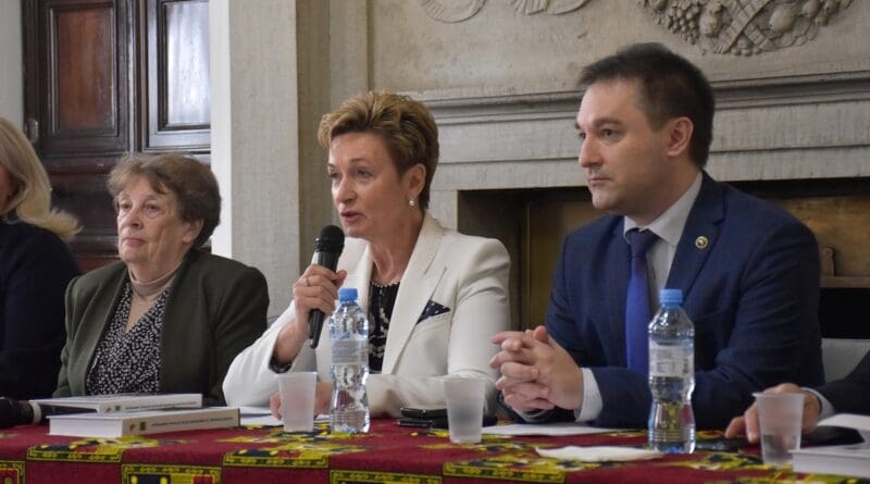 Professor Irina Abramova at the Conference, March 18, 2026.