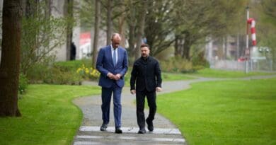 Germany's Chancellor Friedrich Merz with Ukraine's President Volodymyr Zelenskyy. Photo Credit: Ukraine Presidential Press Service