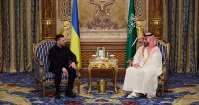 President of Ukraine Volodymyr Zelenskyy with the Crown Prince of Saudi Arabia, Mohammed bin Salman Al Saud. Photo Credit: Ukraine Presidential Press Service