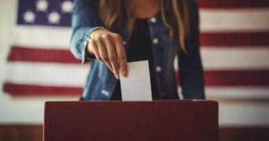 united states election vote ballot woman