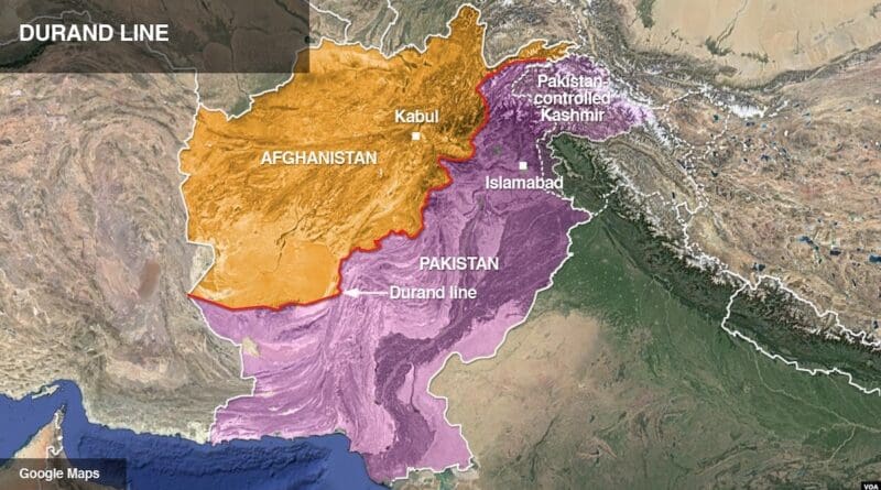 The Durand Line and the border of Afghanistan and Pakistan. Credit: VOA