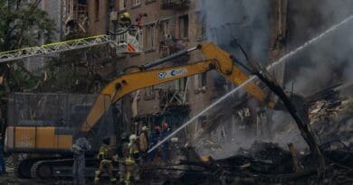 Dozens of residential buildings in Kyiv were hit in a massive Russian attack on May 23, 2026. Photo Credit: UNICEF