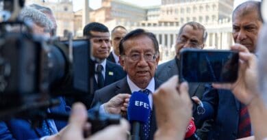 Pope Leo Could Visit 5 Peruvian Cities In November, Says President Balcázar President José María Balcázar of Perú speaks with journalists outside of St. Peter’s Square in Rome following a private meeting with Pope Leo XIV on June 18, 2026. | Credit: Daniel Ibáñez/EWTN News