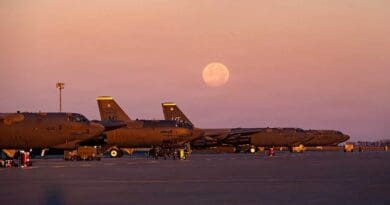 U.S. Air Force B-52H Stratofortresses sit at the ready on the flight line at Minot Air Force Base, North Dakota. ALYSSA BANKSTON/U.S. AIR FORCE
