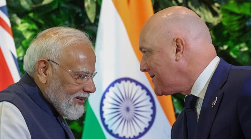 India's Prime Minister Narendra Modi with New Zealand's Prime Minister Christopher Luxon. Photo Credit: PM India Office