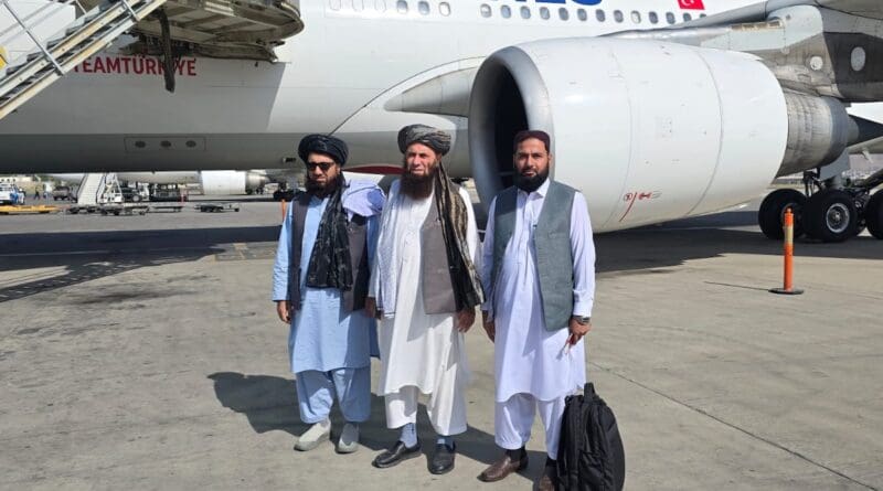 Afghanistan Taliban officials prepare to leave to visit Moldova. Photo Credit: @MAIL_AF, X