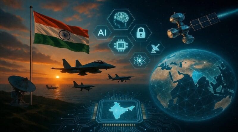 India AI, semiconductors, cyber, quantum, drones, advanced communications, and space systems artificial intelligenc grok